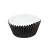 Foliowane Papilotki Do Muffink Babeczek 5cm Metaliczne CZARNE 30szt